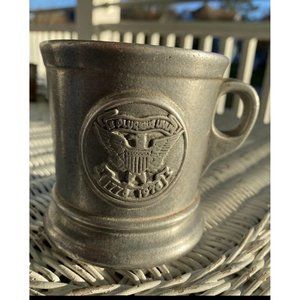 Pewter Bicentennial Mug, E Pluribus Unum Mug, Eagle Shield Mug, Engraved Pewter